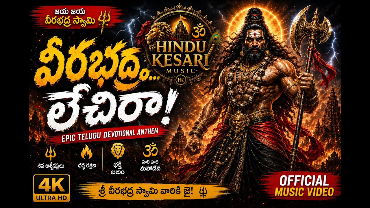 వీరభద్రా... లేచిరా! | Telugu Devotional Song | Veerabhadra Swamy Anthem | Hindu Kesari Music